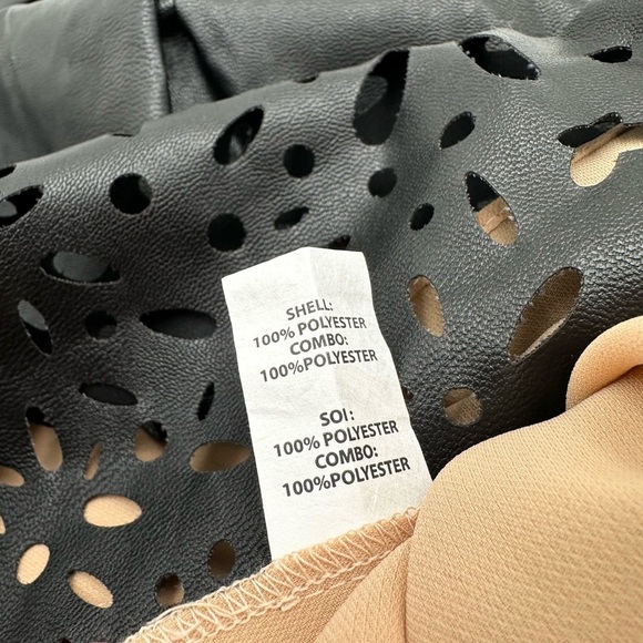 Ramy Brook Cori Skirt Black Faux Leather - Picture 11 of 11